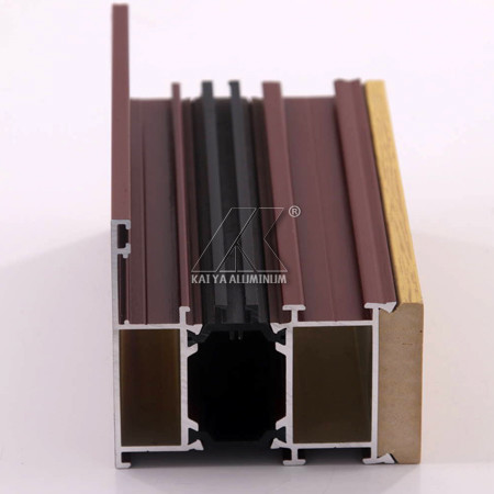 China OEM Aluminum Door Profile Easy Installation High Corrosion Resistance Sound Insulation on sale