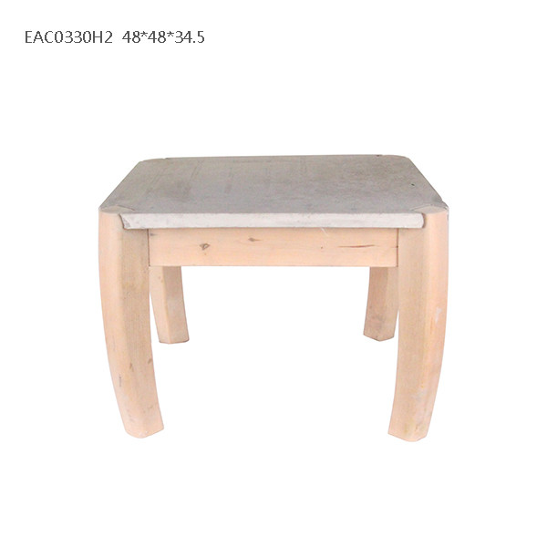 Light Grey polished Concrete Desk Multifunctional OEM 48cm × 48 cm × 34.5 cm