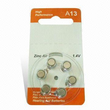 China A13 battery  13 battery hearing aid battery Zinc Air battery on sale
