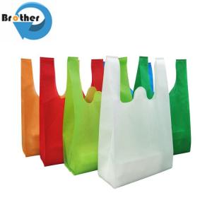 Wholesale Custom Printed Eco Friendly Recycle Reusable Grocery Bag PP Laminated Non Woven Bag Fabric Tote Shopping Bags