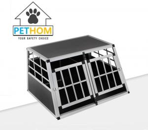 China Large Dog Crate Sturdy Cage Car Transport Double Carrier Partition Wall Safe on sale