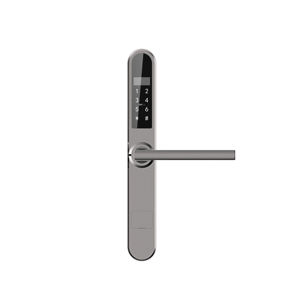 China Aluminum/Wooden Keyless Entry Door Lock , High Security Card Entry Door Lock on sale