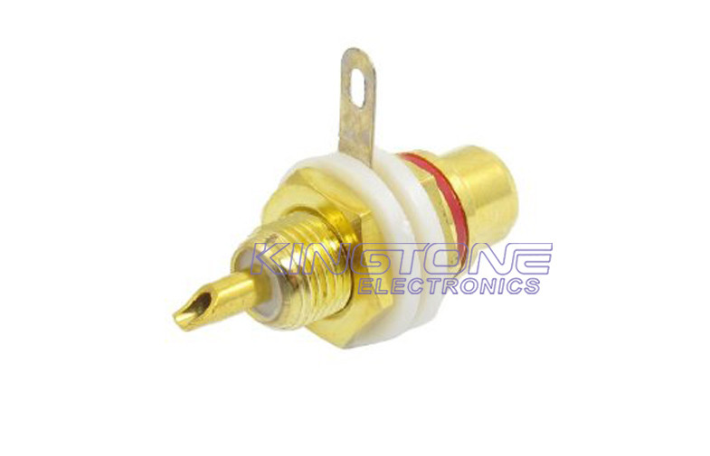 China Female RCA Coaxial Cable Connectors with Panel Mount Jack Crimp Plugs for 75 Coax on sale
