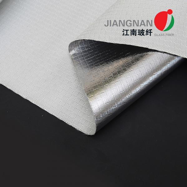 Cheap 18 Micron Aluminum Coated Fiberglass Fabric Flame Resistance for sale