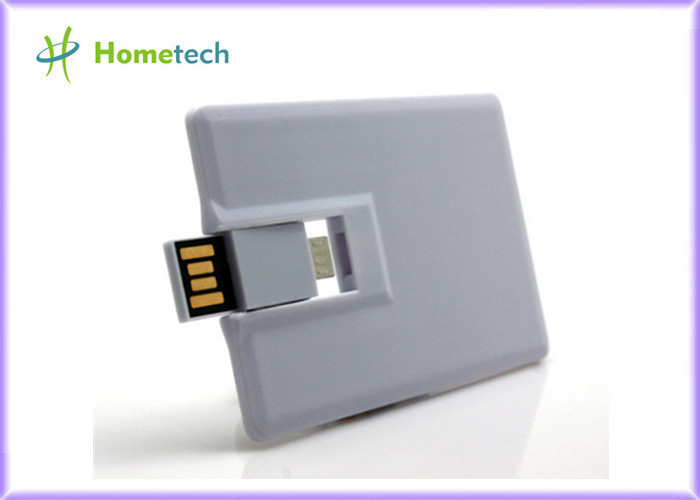 China White Plastic Credit Card OTG / Mobile Phone USB Flash Drive 16GB 32GB for Smart Phone on sale