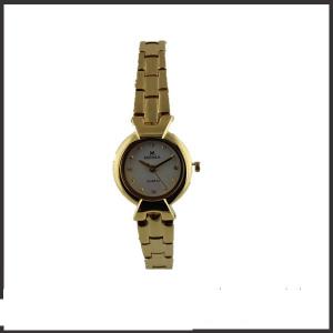 China Waterproof Quartz Gold Watches For Women , Copper Band Ladies Luxury Watches on sale