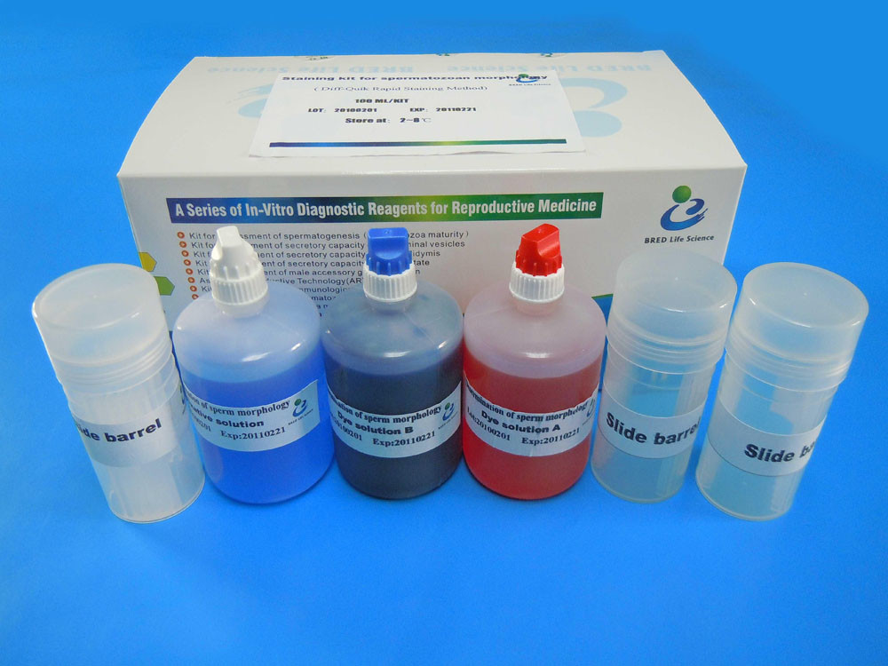 Cheap Simple Use Semen Liquefier Diff Quik Stain Kit For Spermatozoa Morphology for sale