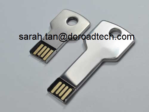 China Metal Key Shaped USB Flash Disk, 100% True Capacity High Quality USB Flash Drives on sale