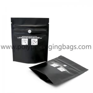China New style black matte smell proof plastic mylar stand up pouch child resistant exit ziplock bag on sale