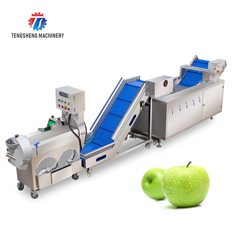 Cheap Supermarket Fruit And Vegetable Processing Line Cutting Lifting Washing for sale