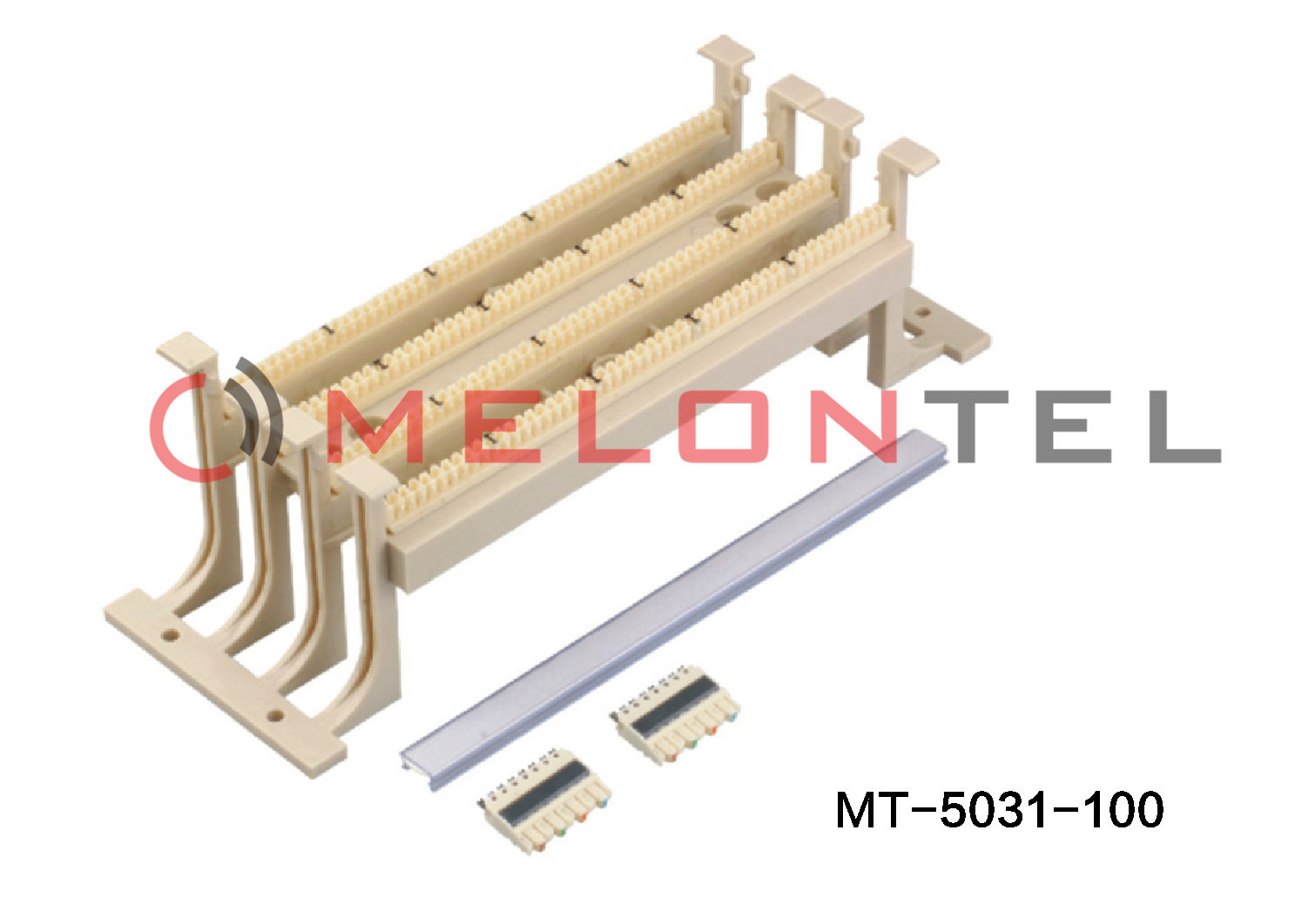 Best Cat5E 110 Punch Down Block Wiring Block Wall Mount With Legs , Ivory Color wholesale