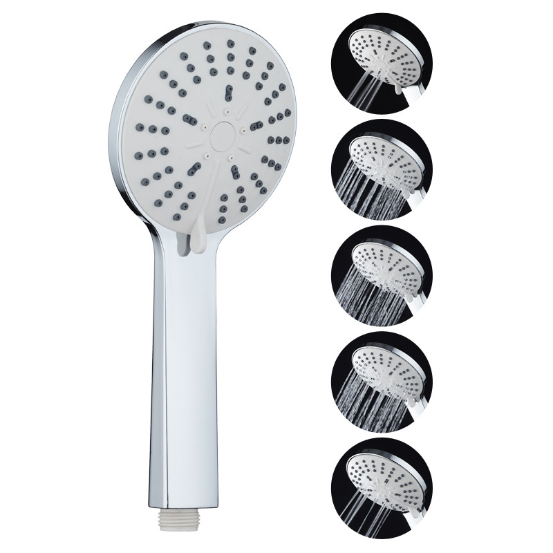 China 0.4MPA Bathroom Rain Shower Head Round , 5 Function 2CM Bathroom Shower Spray on sale