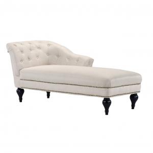 Best Modern White Fabric Tufted Sofa Bedroom Chaise Lounge Chairs For Living Room / Hotel wholesale