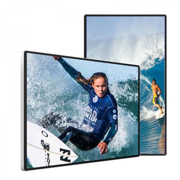4mm Tempered Glass Indoor Digital Advertising Screens RAM 2G ROM 8G