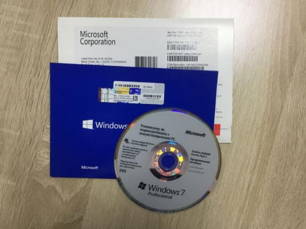 Original Microsoft Windows 7 Professional 32bit 64bit Oem KEY COA License Sticker