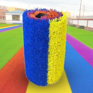 China Plastic Playground Flooring Mats 50mm , Artificial Grass Floor Mat on sale