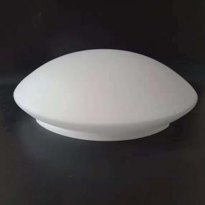 China VINTAGE ROUND HALF MOON WHITE GLASS CEILING LIGHT LAMP SHADE on sale