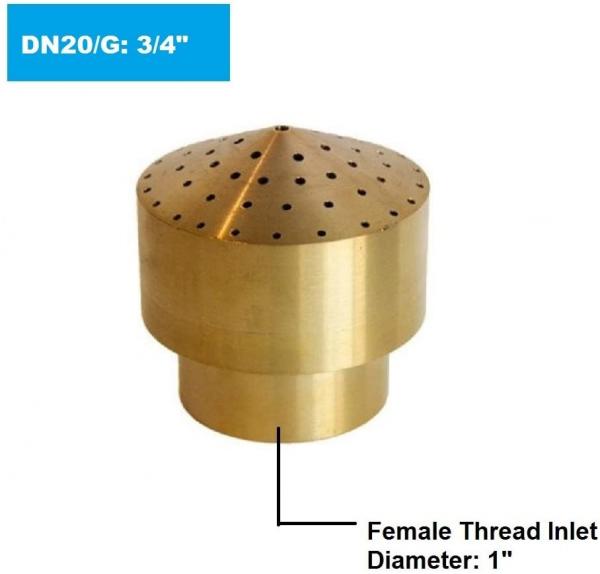 Cheap 1 Inch 4 Tiers DN25 Dancing Fountain Nozzles for sale