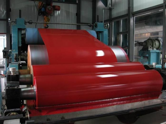 Galvalume Steel Sheet Prepainted Steel Coil Red Color For Corrugated Tile
