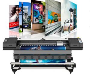 China Digital wallpaper printing machine 1440dpi dx6 heads banner sticker flex printing eco solvent printer on sale