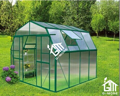 China Aluminum Greenhouse-Barn-L series-253X253X220CM-Green Color on sale