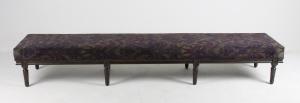 China Vintage American Style Living Room Ottoman Bench Solid Wooden Upholstered on sale
