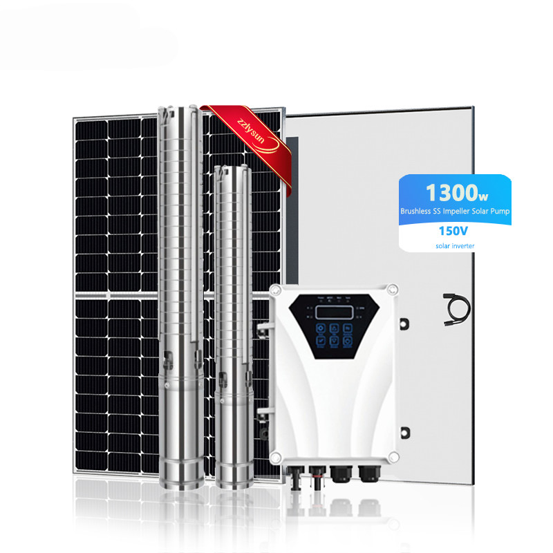 China Hybrid Solar Powered Water Pump System With Submersible AC DC Borehole on sale