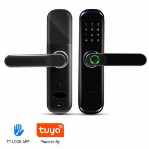China Biometric Fingerprint Keypad Keyless Door Lock Smart Home Tuya APP Wifi on sale
