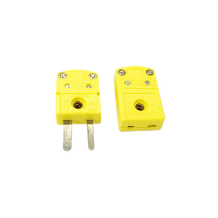 China Glass Filled Nylon K Type Thermocouple Connector With Wire Clip on sale