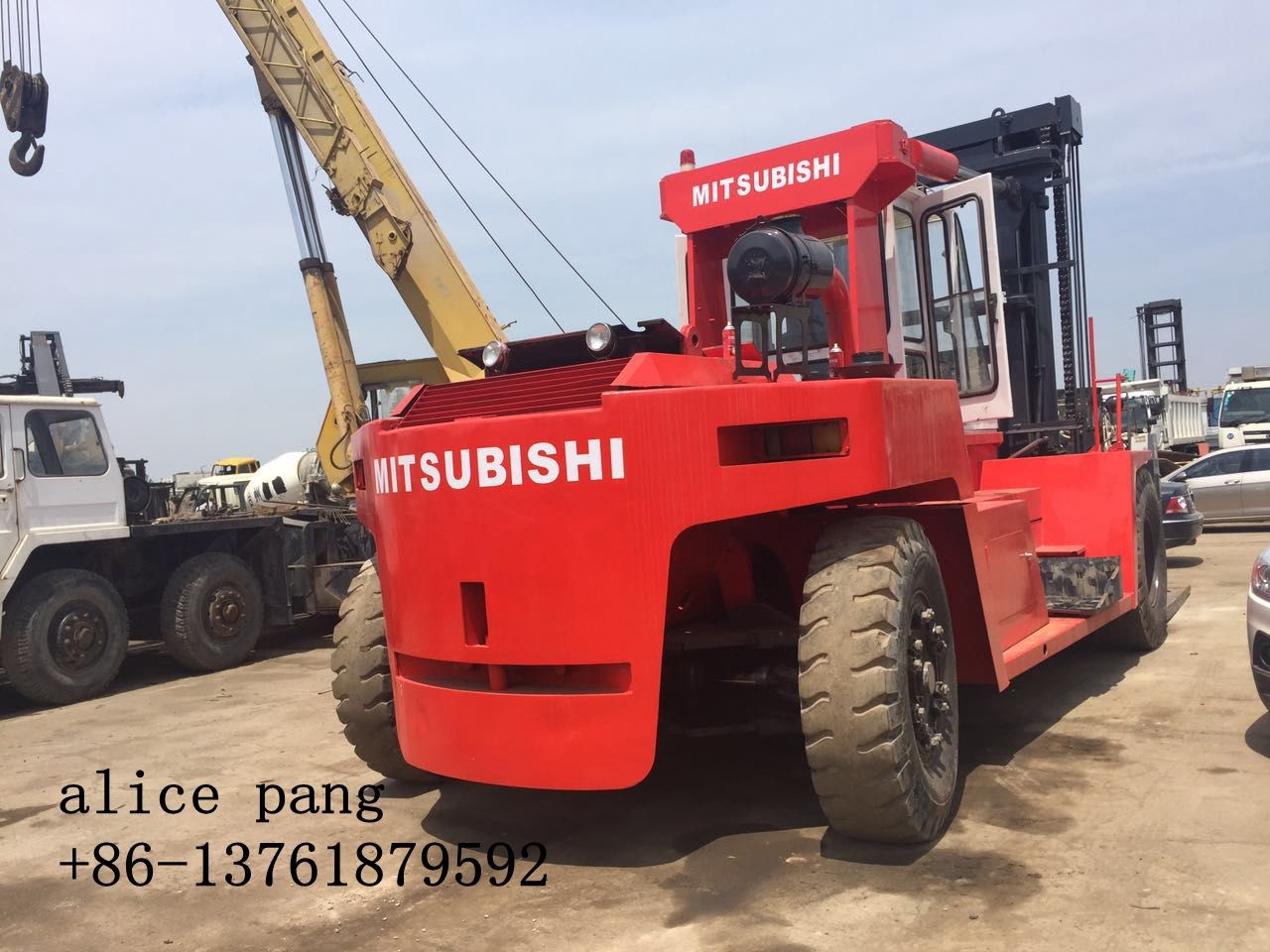 China 25ton hot selling high quality used japan mitsubishi diesel forklift on sale
