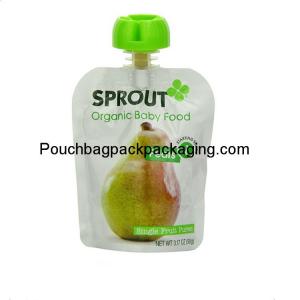 China 3.17oz stand up spout pouch for baby food, BPA free and food safety on sale