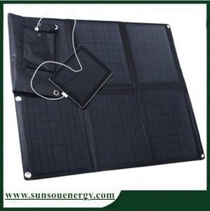 China Portable solar panel kits 60w, solar panel phone charger kits / 60w solar panel laptop charger for 12v battery etc on sale