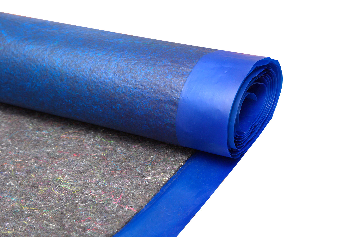China Felt 4mm Foam Underlay Overlap Blue Underlay For Laminate Flooring on sale