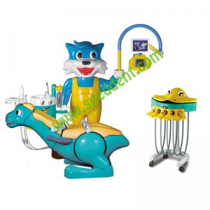 Best Dinosaur & Blue Cat Kids Dental Unit with Standalone fish instrument tray SE-M003 wholesale