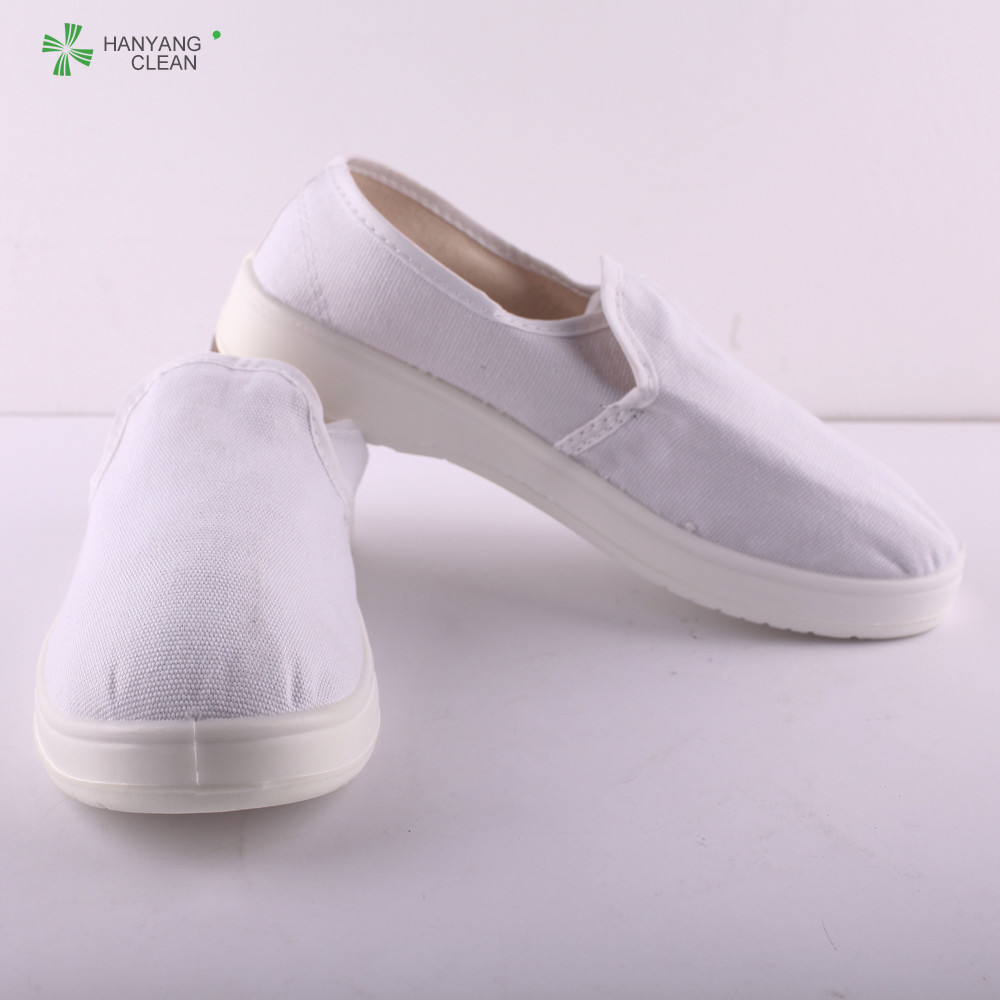 Best hot selling good quality PU ESD canvas shoes for cleanroom wholesale