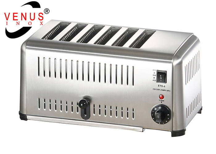 China 220V 50HZ Home Commercial 6 Slice Bread Toaster With Auto POP UP Function on sale
