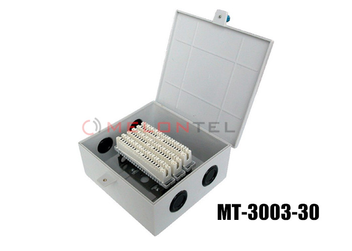 Best Indoor 30 Pair Distribution Box , Plastic Key Lock Telephone Distribution Box wholesale