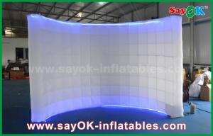 China Advertising Booth Displays 3 X1.5 X 2m Custom Made Wedding Inflatable Photo Booth Frames Lighing Wall on sale