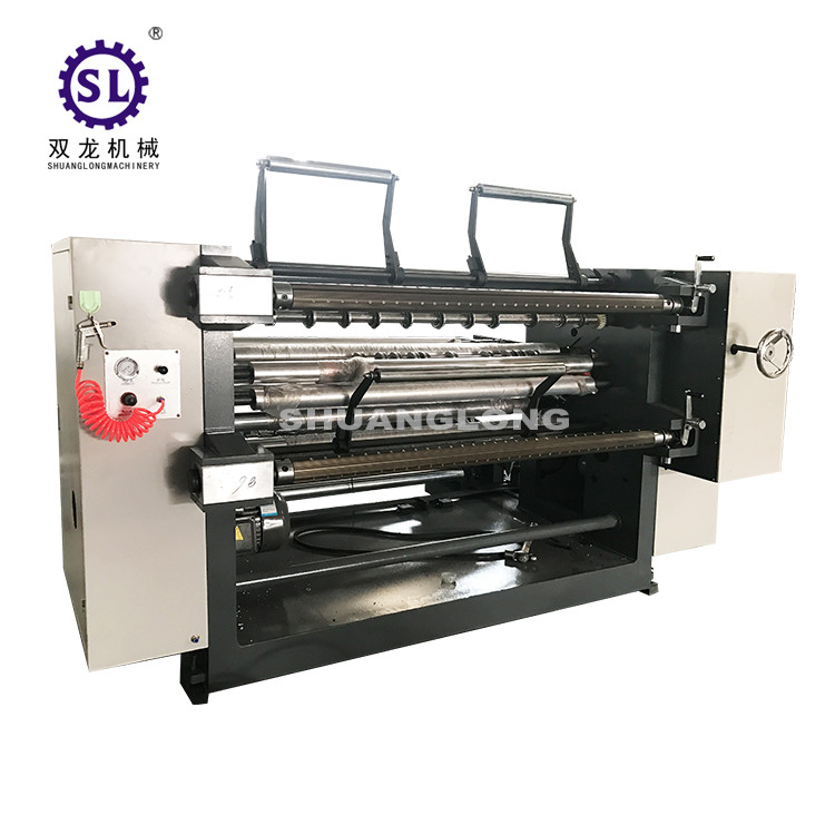 PVC and PET Window Film Slitter with Automatic Tension , Paper Slitting Machine