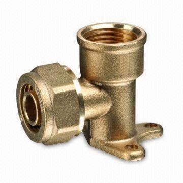 Brass Compression Fittings for PEX Pipes, with Forged Body and Nut, Meets ISO/CE Marks
