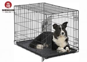 China BV Custom Double Doors 48 Inch Lightweight Metal Dog Crate on sale