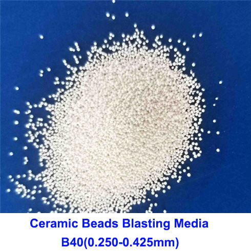 China Zirnano 62-66% Ceramic Bead Blasting Media Blasting Materials For Magnesium Alloy on sale