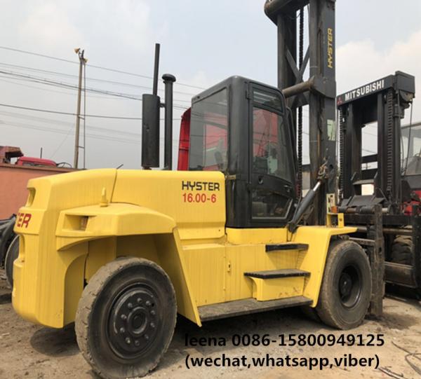 Cheap Hyster H16.00XM-6 Used Diesel Forklift Truck For Port Lifting Containers for sale