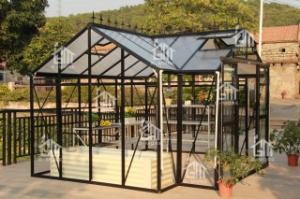 China Aluminum Greenhouse-Orangery series-376X320X250-Black color-PC sheet(6MM) on sale
