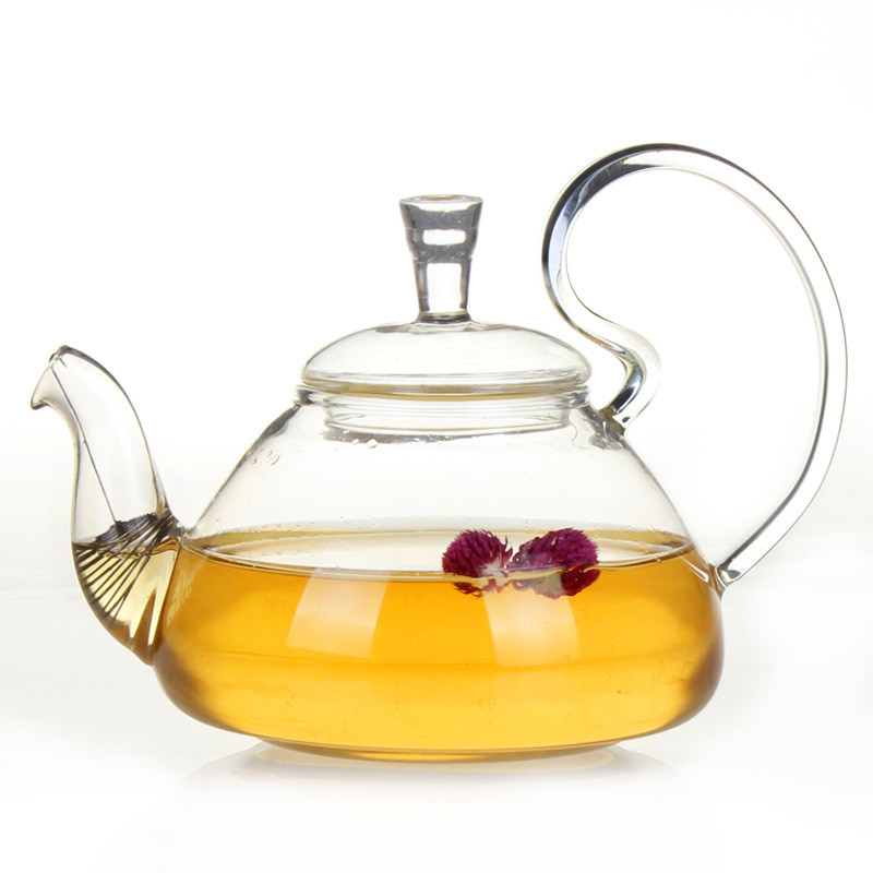 China Small Loose Leaf Clear Glass Teapot With Glass Strainer / Lid Eco Friendly on sale