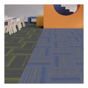 China Bitumen Carpet Commercial Polypropylene Modular Carpet Tiles 5 Colors Available on sale