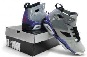 China Nike Air Jordan 6 Retro Men's basketball shoes grey/purple 027 on sale