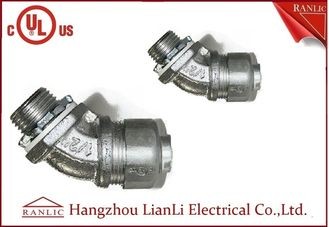 Best 3/4&quot;UL Listed Liquid Tight Malleable Iron Steel Lock Insulated Flexible Connector Galvanized 45 Degree wholesale