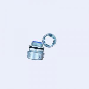 China 4 KBG JDG Liquid Tight Flexible Conduit Adaptor Zamak 3 PVC Yellow Blue on sale