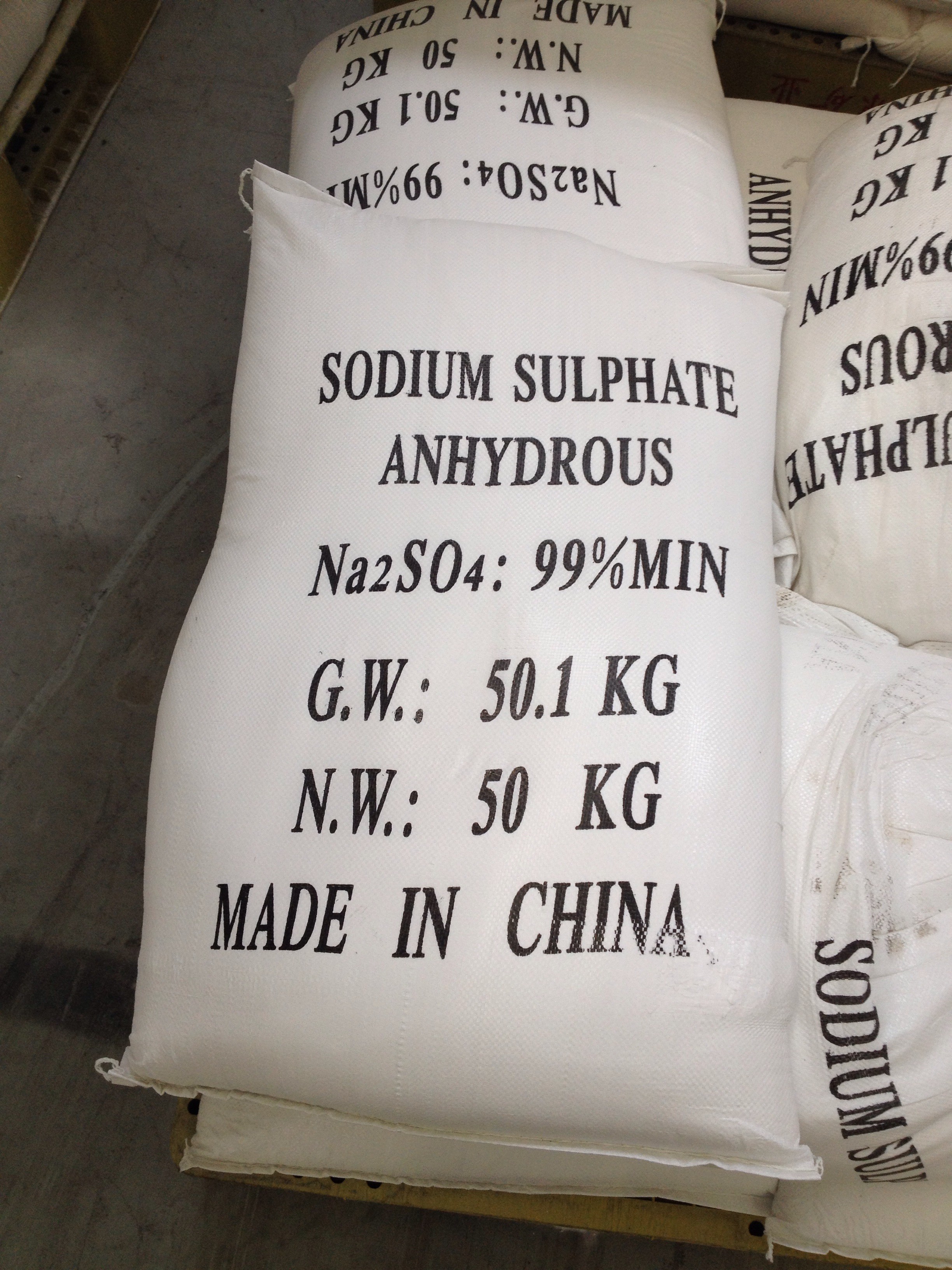 Best selling Sodium Sulphate Anhydrous 99%Min ph9-11 manufacture from China with best price